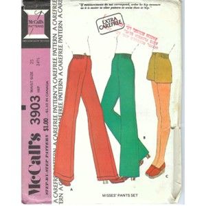 McCall's Sewing Pattern 3903 - Women’s Pants and Shorts Waist Size 28, Hips 38